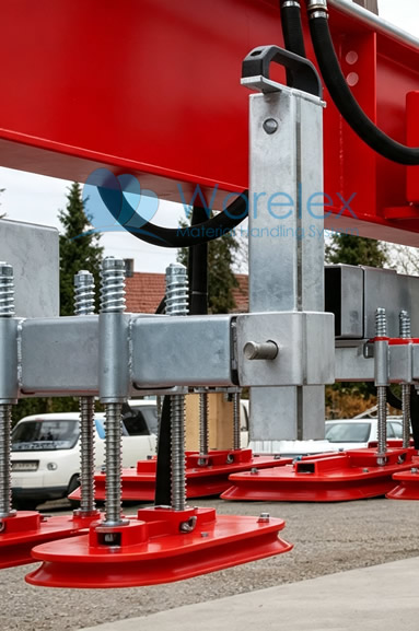 Plate suction crane